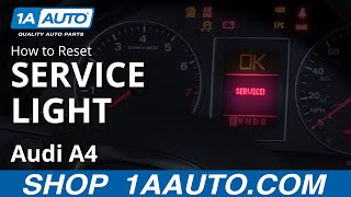 How to Reset Service Light 0409 Audi A4 [upl. by Dael]