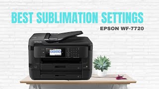 The best sublimation printing settings for the epson wf 7720 with asub paper [upl. by Yusuk297]