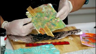 How to Use Fusible Web  Mixed Media Techniques [upl. by Ahsahtan764]