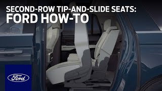 SecondRow TipandSlide Seats  Ford HowTo  Ford [upl. by Locklin]