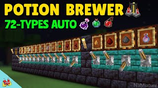 Minecraft EASY Automatic Mega Potion Brewing Station [upl. by Allanson]