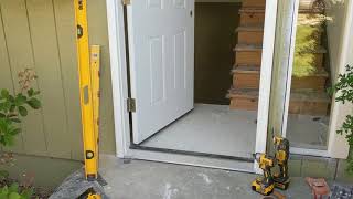 Jeld Wen Front Door Installation  Really crappy products and craftsmanship PART 1 [upl. by Miahc602]