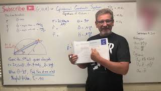 Dynamics Lesson 21  Equations of Motion Cylindrical Coordinates Example [upl. by Etteb]