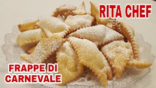 FRAPPE DI CARNEVALE⭐RITA CHEF  Leggere e croccanti [upl. by Edlun]