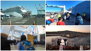 Los Angeles Cruise Port Terminal Embarkation at World Cruise Center San Pedro [upl. by Ytomit]