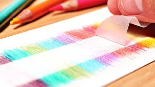 12 GENIUS DRAWING HACKS FOR COLORED PENCILS [upl. by Lyrret]