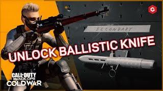 HOW TO UNLOCK THE BALLISTIC KNIFE FAST COLD WAR WARZONE AND ZOMBIES [upl. by Ryley]