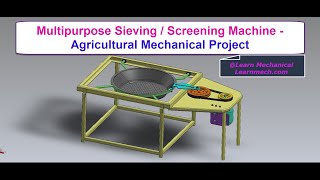 Multipurpose sieving Machine  Agricultural Mechanical Projects [upl. by Rettke238]