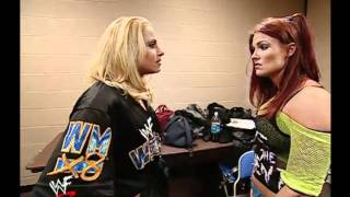 Trish and Lita backstage [upl. by Rehsa]