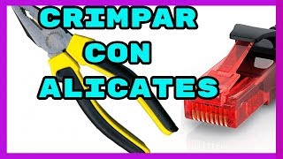 🔴COMO Crimpar RJ45 con ALICATES  cabo de red ETHERNET🔴 [upl. by Jamil]