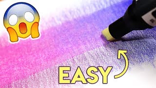 EASY WAY TO BLEND COLORED PENCILS [upl. by Araj224]