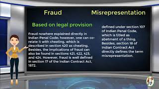 What is Difference Between Fraud amp Misrepresentation [upl. by Blynn948]