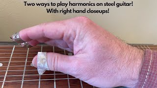 Learn Two Ways To Play Harmonics On Pedal Steel Guitar With Upclose Shots In This Lesson [upl. by Fairley833]