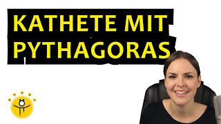 SATZ DES PYTHAGORAS Kathete berechnen – Erklärung Beispiele [upl. by Htennaj855]