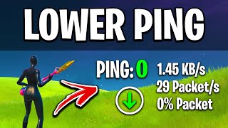 How To LOWER PING In Fortnite 0 Ping Guide [upl. by Akirdnas456]