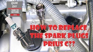 Spark Plugs Replace Toyota Prius C 2013 Tips do it quick do it right 🤓 [upl. by Ecnaled986]