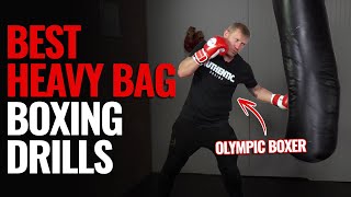 10 Heavy Bag Boxing Drills for Beginners and Professionals [upl. by Hewe]