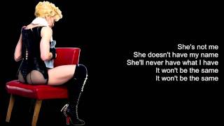 Madonna  Shes Not Me Lyrics On Screen [upl. by Giulia438]