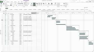 Simple Project Plan in Microsoft Project [upl. by Nuahsel]