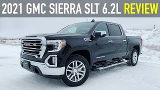 Review 2021 GMC Sierra 1500 SLT 62L Crew Cab  X31 OffRoad Package MultiPro Tailgate [upl. by Ybrik]