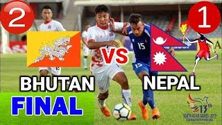 Bhutan vs Nepal 12 HIGHLIGHTS Final Match 13th South Asian Game 2019 Nepal vs bhutan Live Football [upl. by Moll490]