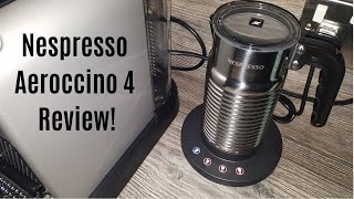 Nespresso Aeroccino 4 Milk Frother Review  Worth upgrading from the Aeroccino 3 [upl. by Ahsinad541]