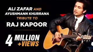 Ali Zafar and Ayushmann Khurrana tribute to Raj Kapoor [upl. by Robbins]