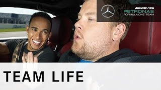 Lewis Hamilton vs James Corden  ForeverFaster [upl. by Haldas520]