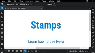 Bluebeam Revu Stamps [upl. by Harhay]