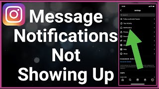 Instagram Message Notifications Not Showing Up [upl. by Stasny917]