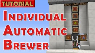 Minecraft  Individual Automatic Potion Brewer for 112 [upl. by Ayhtin]