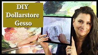 Diy Dollarstore Gesso [upl. by Groscr]