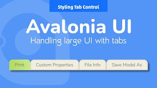 14 Avalonia UI Real World Styling Tab Control [upl. by Nahej]