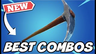 BEST COMBOS FOR NEW THROWBACK AXE PICKAXE  Fortnite [upl. by Neyut]