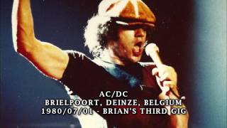 ACDC  Back in Black live 1980 [upl. by Rivy]