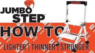 Little Giant Ladder Systems  Jumbo Step  HowTo [upl. by Aliuqehs]