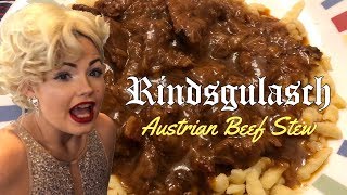 Austrian Rindsgulasch with Marilyn Monroe  Narrated in English amp the AustroBavarian Language [upl. by Alduino681]