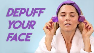 Uplifting Guided Facial Massage featuring Consonant Cooling Face Globes [upl. by Rexer]