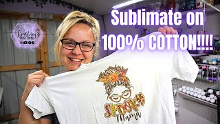 How To Sublimate On 100 COTTON Using The Epson ET 2720 [upl. by Ailiec]