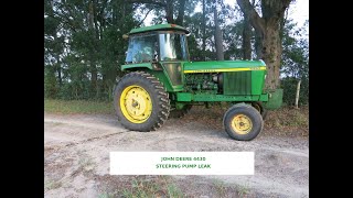 John Deere Steering Pump Repair [upl. by Atterahs]