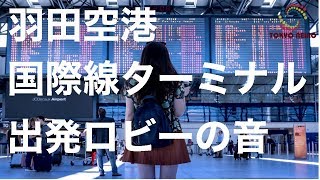 【空港アナウンス】羽田空港国際便ターミナルの音 3Dサウンド バイノーラル 『Sound at Haneda Airport』 binaural ASMR [upl. by Laetitia]