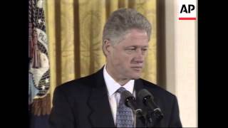 USA PRESIDENT CLINTON APOLOGISES FOR SYPHILIS EXPERIMENT [upl. by Ellenet74]