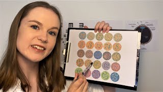 ASMR Eye Exam amp Colour Blindness Test Soft Spoken [upl. by Karlow]