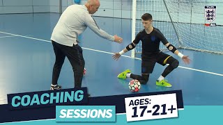 Part 1  Tony Elliott Futsal Goalkeeper Techniques  FA Learning Coaching Session [upl. by Alios]