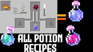 Minecraft All Potions Brewing Recipe For Beginners [upl. by Aron726]