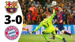 Barcelona vs Bayern 30 2015 [upl. by Earissed]