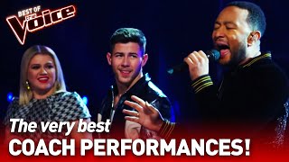 SUPERSTAR COACHES perform in The Voice  Find the Easter Eggs [upl. by Adnihc]