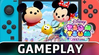 Disney Tsum Tsum Festival  20 Minutes of Gameplay on Switch [upl. by Paulina]