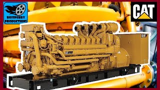 CAT C175 Masterpiece 4000HP V16 Diesel Generator Walk Through amp Warm Start [upl. by Animehliw]