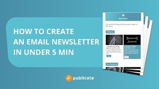 How to create an email newsletter in under 5 minutes For ANY email service [upl. by Laroy483]